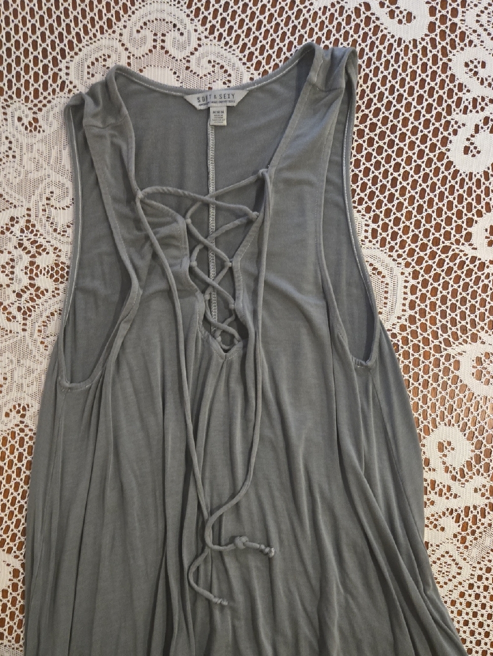 American Eagle Outfitters Soft & Sexy Tank  - Gray